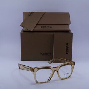 Burberry BE2407 4063 Square Eyeglasses 51mm - Transparent Brown